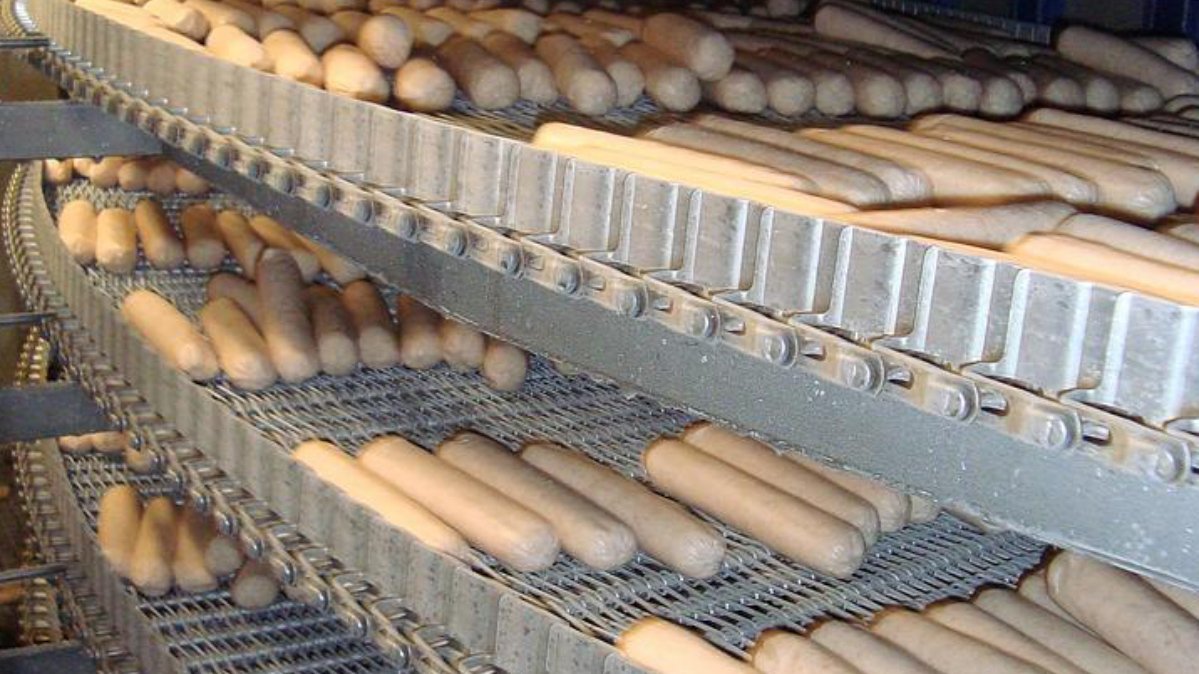 efficiency freezing system at a sausage factory